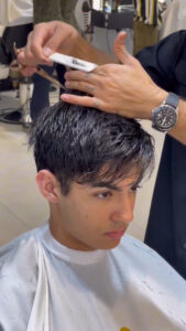 کوتاهی مو محمدحسین مینایی آرایشگر | سعادت آباد تهران